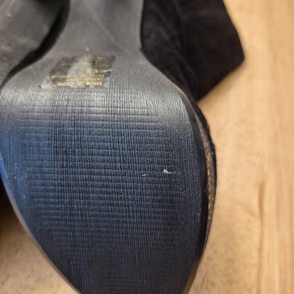 Bakers Black Suede High-Heeled Booties, Never Worn, Size 10 (41EU) - Picture 8 of 9